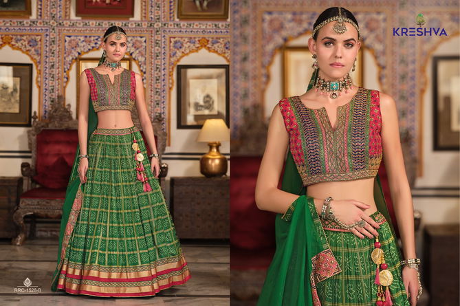 Raghavi By Kreshva Silk Wedding Wear Lehenga Choli Orders In India